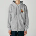 有限会社ケイデザインの献血好きなオニさん【A型・400mL献血】 Heavyweight Zip Hoodie