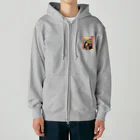 キキとココからのMagic hour / 穏やかな夕暮れの祈り Heavyweight Zip Hoodie