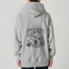 Too fool campers Shop!のキャンプは楽しむもの01(黒文字) Heavyweight Zip Hoodie