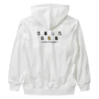 ハナイとトンのドット絵の猫（招き猫） Heavyweight Zip Hoodie