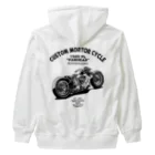 illustrator_HaLのCUSTOM MORTOR CYCLE Heavyweight Zip Hoodie