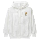 KAORIN’s TV 【ちびっこ】のぽっつんビーグル chibicco (黒文字) Heavyweight Zip Hoodie