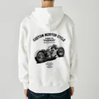 illustrator_HaLのCUSTOM MORTOR CYCLE Heavyweight Zip Hoodie