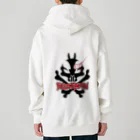 YAGUshopの蝿の王ロゴ-黒 Heavyweight Zip Hoodie