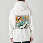 moko's merry shopのYES！にぎ鳥くん！ Heavyweight Zip Hoodie