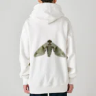 L_arctoaのウンモンスズメ幼虫と成虫 Heavyweight Zip Hoodie