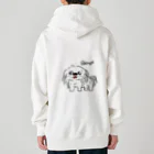 CHOSANAの笑うペキニーズ(白) Heavyweight Zip Hoodie