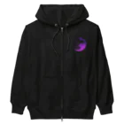 FAN-TANのBat Moon(パープル) Heavyweight Zip Hoodie