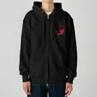 FAN-TANのBat Moon(レッド) Heavyweight Zip Hoodie