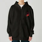 FAN-TANのBat Moon(レッド) Heavyweight Zip Hoodie