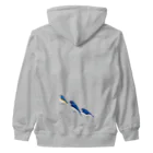 エダマメトイチ雑貨店のI love blue birds 7 コルリ Heavyweight Zip Hoodie