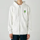 筆文字アートnana*グッズのきゅうり大好きカッパくん Heavyweight Zip Hoodie