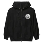 Ａ’ｚｗｏｒｋＳの熨斗輪に髑髏 白（オリジナル家紋シリーズ） Heavyweight Zip Hoodie