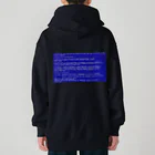 Ａ’ｚｗｏｒｋＳの一番コワいヤツ　ブルースクリーン Heavyweight Zip Hoodie