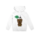 キッズサイズ　わんぱくぽめる堂のキッズサイズ こぐまとスズメと雨のしずく Hoodie