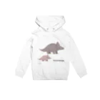 dinoshirtsのトリケラトプスの親子 パーカー