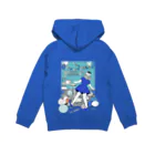 oooo゛の青が好きな女の子 Hoodie:back