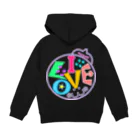 カニホイップのI  LOVE  (飼い主さん） Hoodie:back