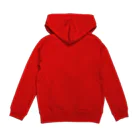 Niea999’s プチハッピー shopのXmas nose - blue Hoodie:back