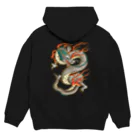 Siderunの館 B2の【バックプリント】白龍 Hoodie:back