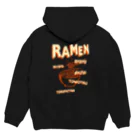 Siderunの館 B2の【バックプリント】ホラーデザインチックなラーメン Hoodie:back