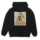 nidan-illustrationの"双輪車娘之圖會" 5-#2 Hoodie:back