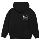 pescariafishのじぐへっど（白文字）裏var Hoodie:back