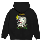 Siderunの館 B2のゆるスカジャン柄（ほわいとらいおん） Hoodie:back