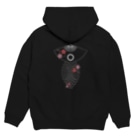 RMk→D (アールエムケード)の逆扇 桜白 Hoodie:back