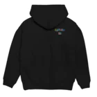 ストリートファッションはEighTwOne-821-(えいとぅーわん はちにーいち)のボックスLOGO Hoodie:back