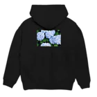 い　ぬ　𓍯の紫陽花 Hoodie:back