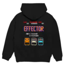 Siderunの館 B2の【バックプリント】レトロゲーム風なエフェクター Hoodie:back