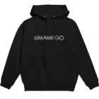 UMAMI GOのシンプル白ロゴ パーカー