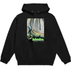 バナナ本舗のグリーンイグアナのビスケ Hoodie