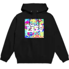 麺百式グッズショップの誇張しすぎた麺百式店主(サイケ) Hoodie