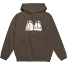 ヤママユ(ヤママユ・ペンギイナ)のふたごのジェンツーペンギン(ロゴあり) Hoodie