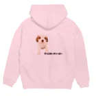 ChankyCharmyのCavalier dog hooded sweatshirt Hoodie:back