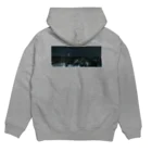 TENRIVERS_FILM　応援グッズのTENRIVER_FILM　応援グッズ　夜の街　背面プリント　前面ロゴ Hoodie:back