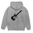 musicshop BOBのギタァ - GUITAR Hoodie:back