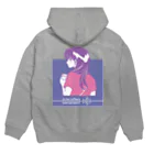 Coffee Beat Your HeartのCoffee Beat Hoodie[Blue] パーカーの裏面