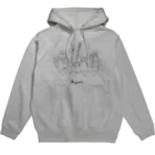 カイム【kymn】の裏庭のぎゅっkymn線画 Hoodie