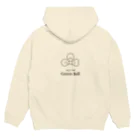 citronleaf-flowershopのグリーンベル　おりじなるパーカー（shiro） Hoodie:back