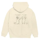 Bhen Boxのうーぱーるーぱー　さくらのすがた Hoodie:back