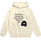 笑う犬のTシャツ屋さんの【Ａ型のための】This is standard. スタンダードなTシャツ・正面プリント（文字色→黒） Hoodie