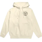 まるコロッ。のクマコロまる・突進!（小）（線画：黒バージョン） Hoodie