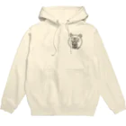 まるコロッ。のクマコロまる・ホッとする瞬間（小）（線画：黒バージョン） Hoodie