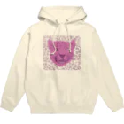 青豹のパープルジャガー柄付き Hoodie