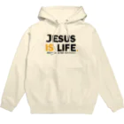 JESUS  ショップのJESUS IS LIFE 白 パーカー