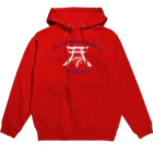 一般社団法人ALFITのLFJT - Design original - Torii blanc + Lettres bleues Hoodie