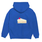 レモンスカッシュの泡のショートケーキ Hoodie:back